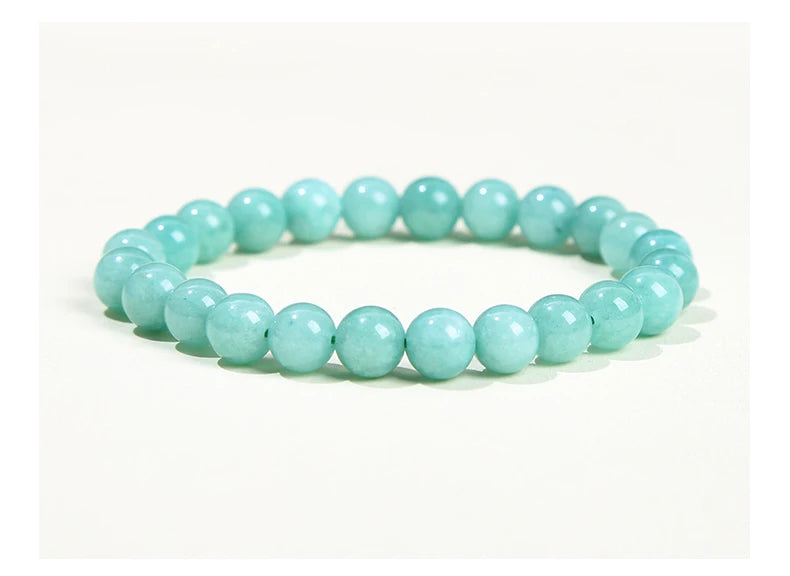 JD Natural Stone Beads Bracelet Amethyst Tiger Eye Crystal Quartz Agate Gem Beads Bangles Women Men Reiki Healling Jewelry Gift Pi-Mart