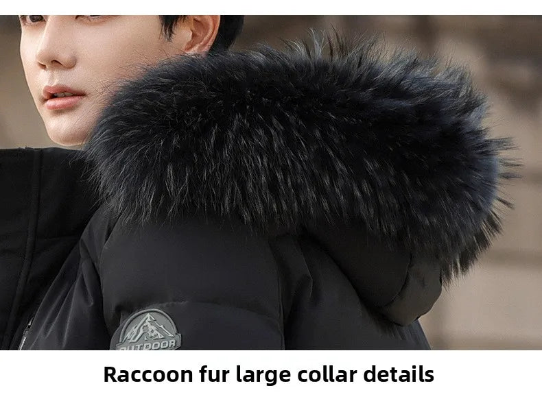 High Brand White Goose Down Jacket Coat Parka Men's Clothing Winter Padded Puffer Jackets Luxury Hooded Padding Outerwear HWY309 Pi-Mart