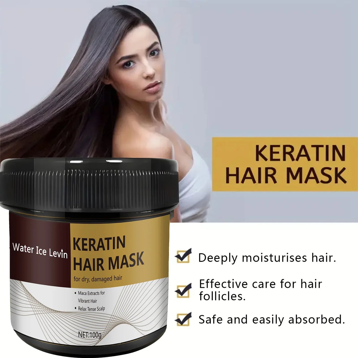 Magical Keratin Hair Mask For Maltreated Hair 9Seconds Repairing Damaged Frizzy Hairs Smoothing Nourish Straightening Hair Care Tri Light Beauty