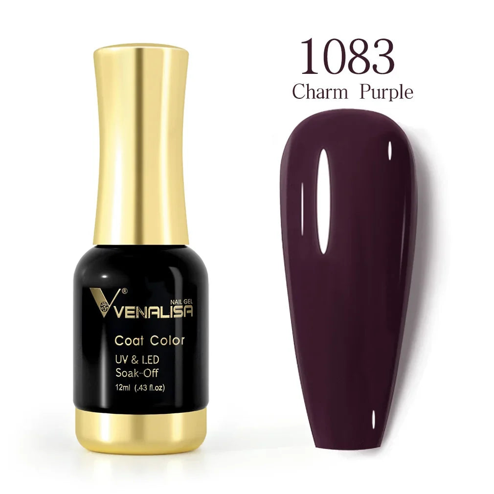 VENALISA Nail Gel Varnish TPO FREE Soak Off UV LED Organic Odorless Enamels Nail Art Colors 12ml 120Colors UV Gel Nail Polish Tri Light Beauty
