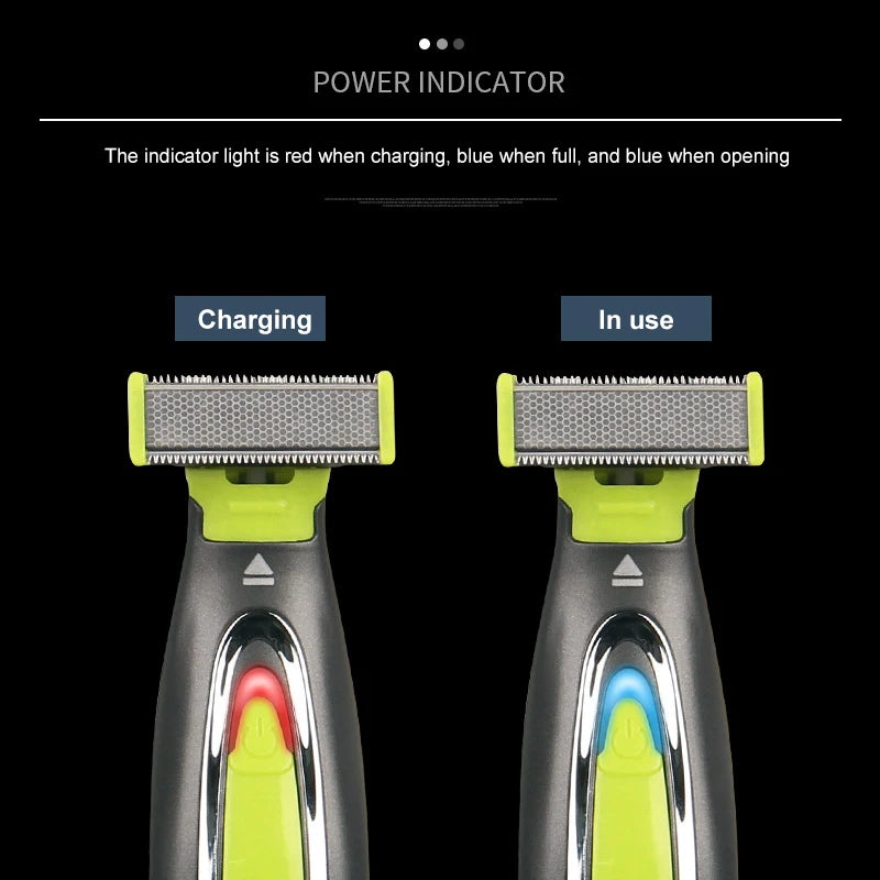 MLG Electric Shaver For Men and Women Portable Full Body Trimmer USB T Shaped Blade Razor For Beard Armpit For Washable Pi-Mart