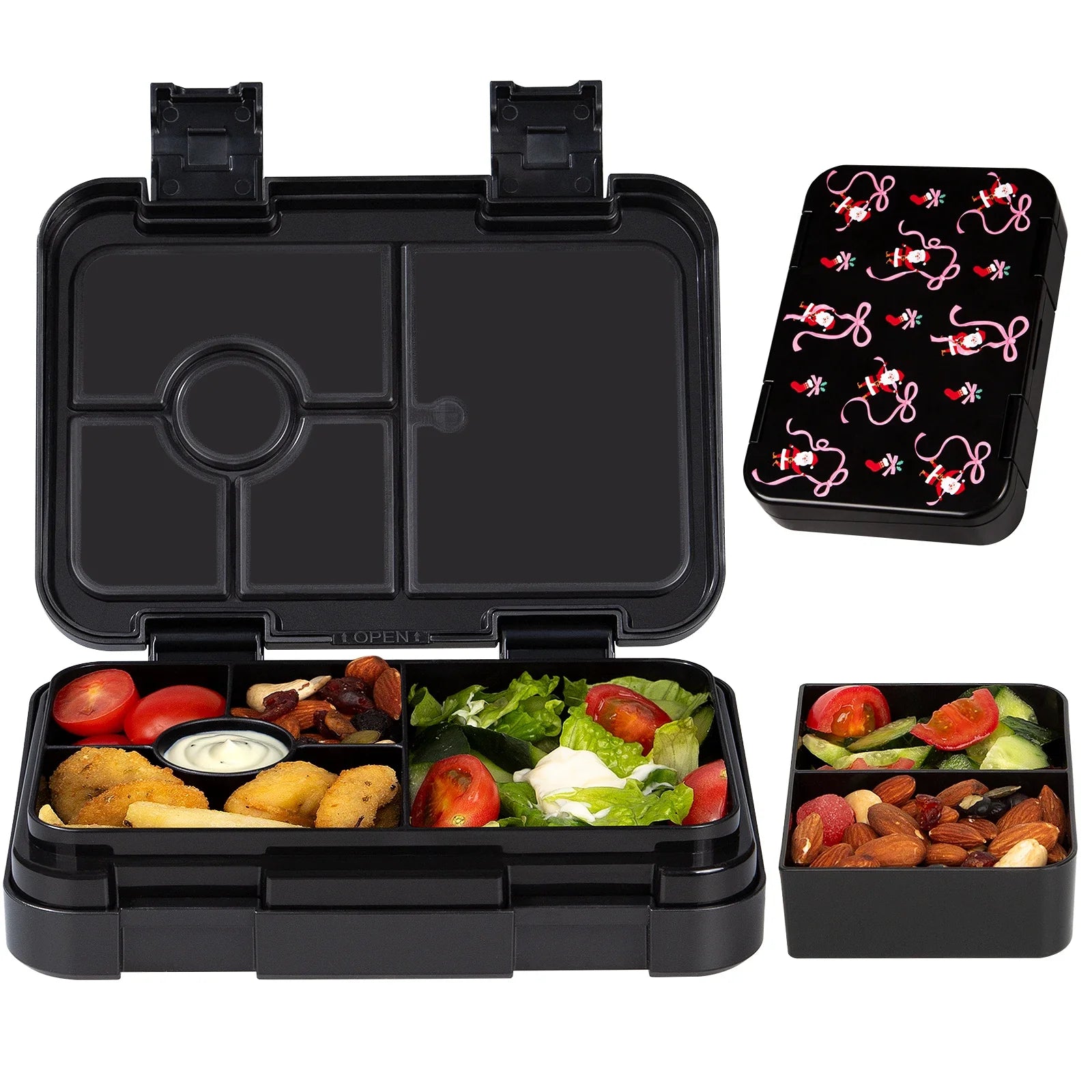 Adorable Kids Lunch Box Student Microwave Safe Travel Bento Box Halloween Container Portable Leak Proof Fruit Salad Bento Box LadyShow.Store