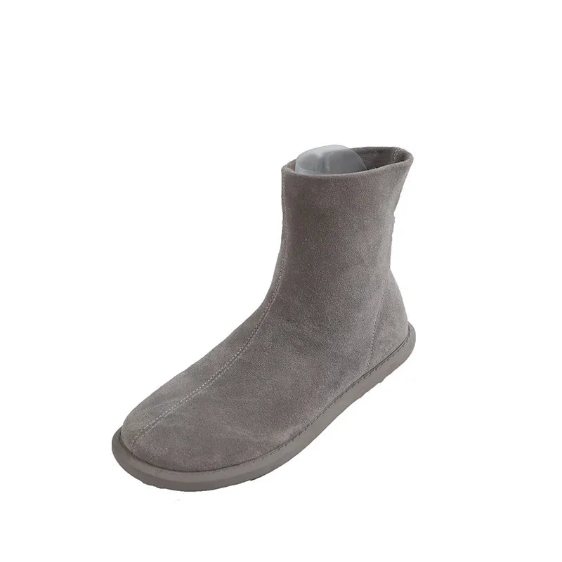 Autumn Women Shoes Fashion Casual Suede Ankle Boots Female Brown Chelsea Fashion student boots Pi-Mart