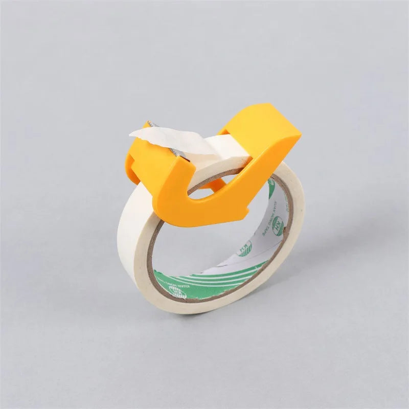 Mini Handheld Tape Dispenser With Cutter Portable Small Tape Holder For Desk Office School Home Desktop Stationery Cutting Tool Pi-Mart