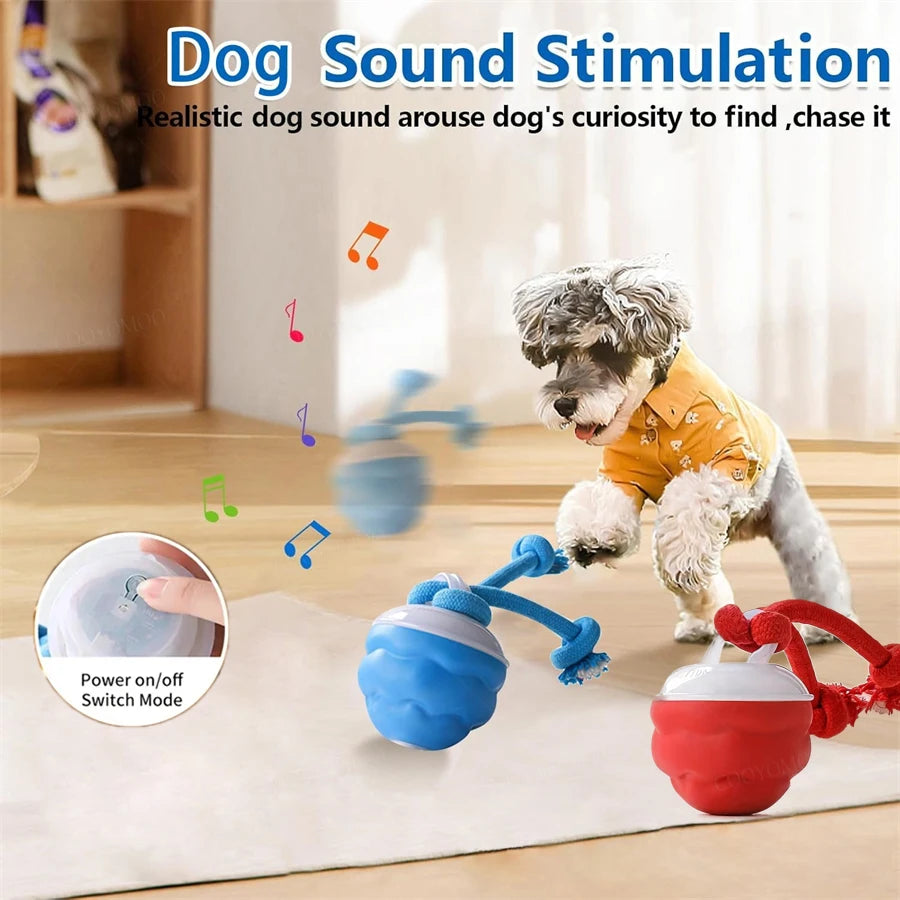 Intelligent Dog Toy Ball Electronic Interactive Cat Toy Usb Automatic Moving Bouncing Ball For Large Medium Dog Holiday Pet Gift Pi-Mart