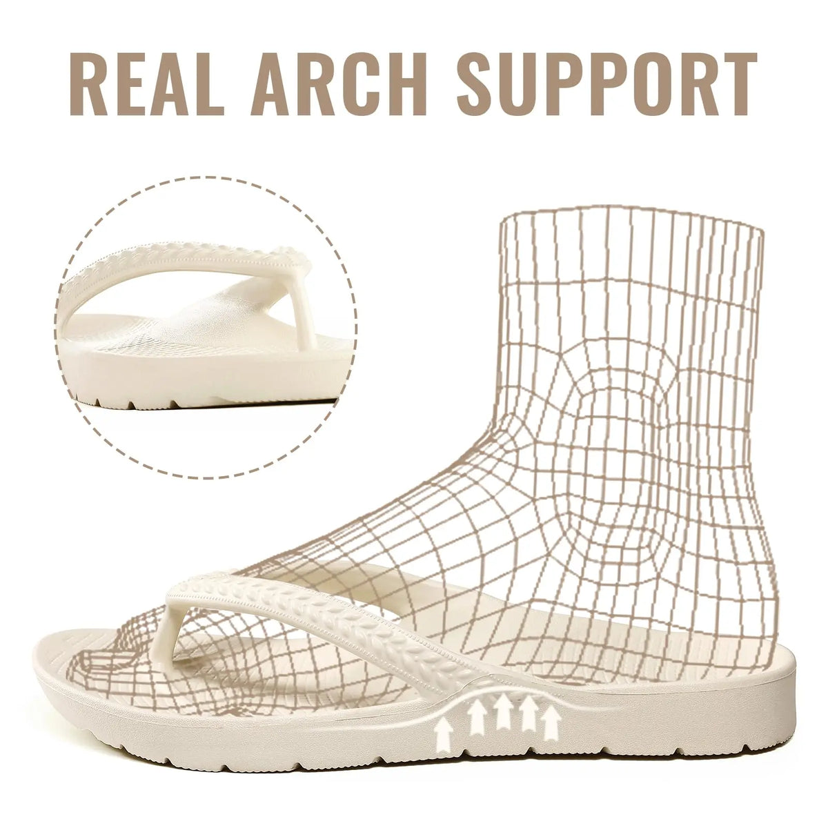 CRACOMIN New Women's Flip Flops Orthopedic Slippers With Arch Support Unisex House Sandals Summer Outdoor Non-slip Beach Slides Pi-Mart
