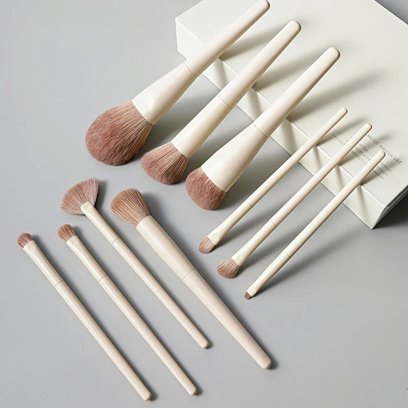 13 PCS Makeup Brushes Set Eye Shadow Foundation Women Cosmetic Brush Eyeshadow Blush Beauty Soft Make Up Tools Bag LadyShow.Store