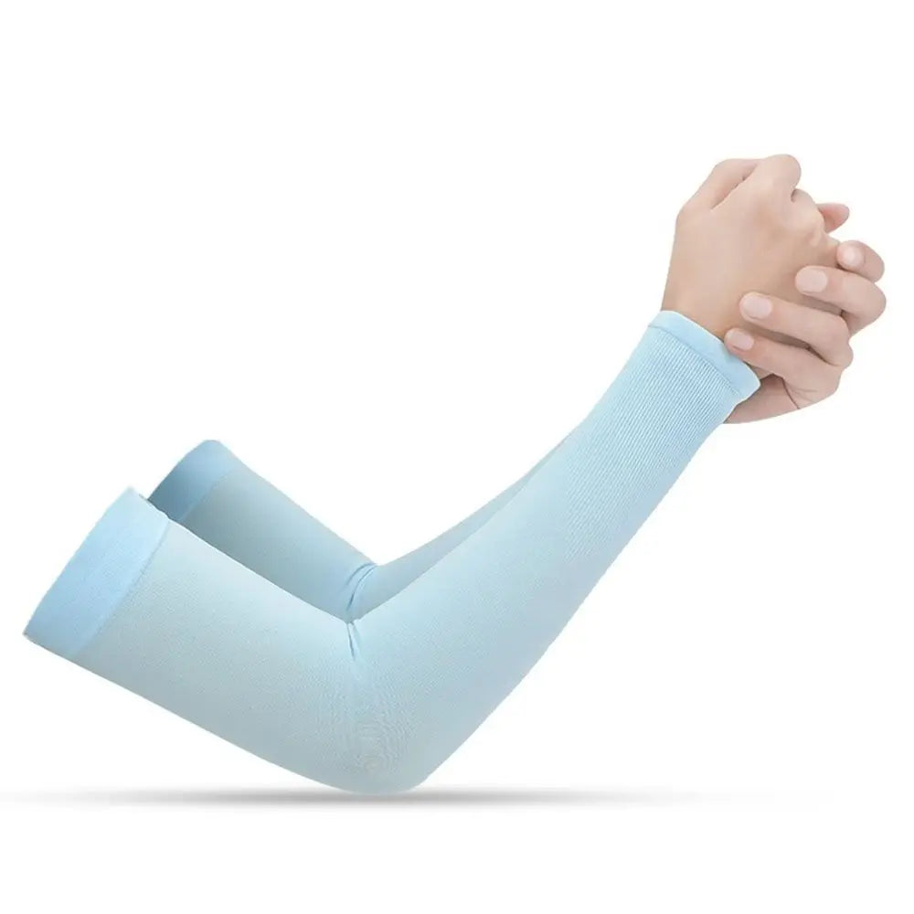 2Pcs Arm Sleeves Warmers Sports Sleeve Sun UV Protection Hand Cover Cooling Warmer Running Fishing Cycling Pi-Mart