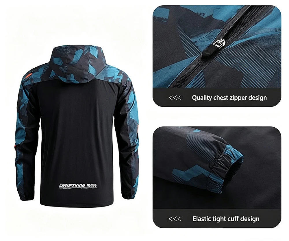 FOXRIDE RACING Men's Windbreaker Cycling Road Mountain Bike Jackets Man Chubasquero Ciclismo Hombre Bicycle Clothing MTB Jacket Pi-Mart