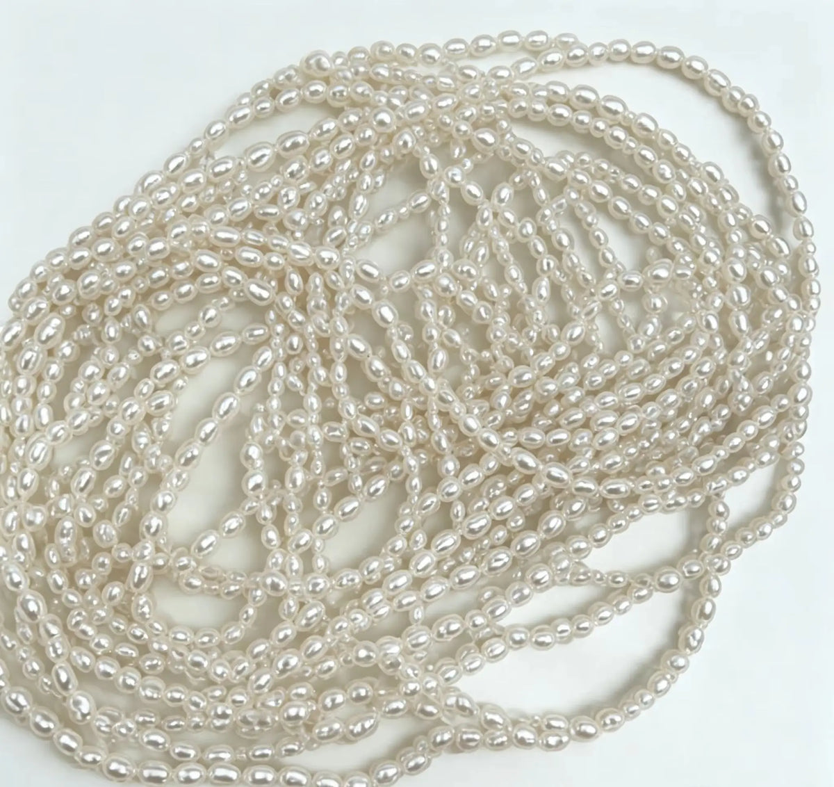 4.5 to 5.5 mm Irregular Baroque Imitation Pearl Semi-Finished Beads for Making Jewelry, DIY Necklacecklace Bracelet Accessories Pi-Mart