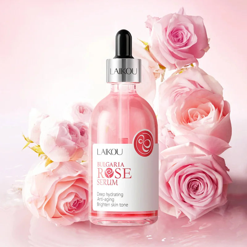 100ml LAIKOU Sakura Facial Serum Vitamin C Essence Moisturizing Firming Brightening Face Serum Beauty Facial Skin Care Products Tri Light Beauty