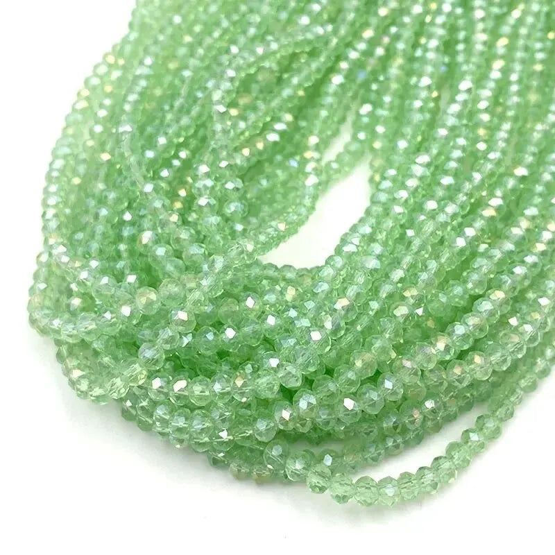 A 4mm Flat Bead Wheel Bead Loose Bead Crystal Glass Bead Bracelet Necklace Beaded Material DIY Jewelry Accessories Pi-Mart