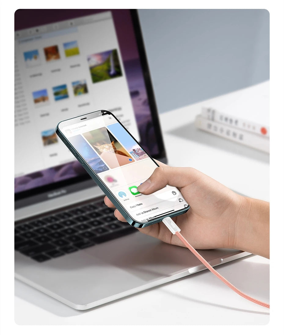 Baseus USB C Cable For IPhone 14 13 12 11 Pro Max Xs Plus 20W 30W Fast Charging Cable Type C Data Wire For ipad Macbook Pi-Mart