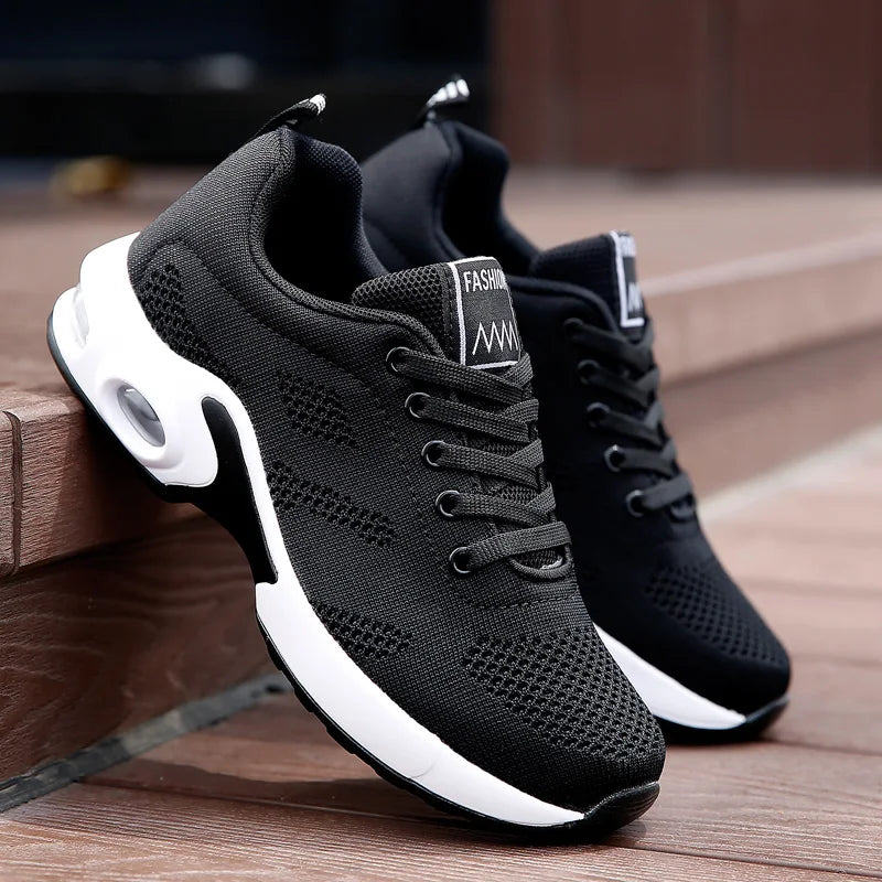 Women Platform Casual Sneakers Shoes Mesh Breathable Running Shoes Chunky Summer Sports Tenis Shoes 2024 Luxury Vulcanize Shoes LadyShow.Store