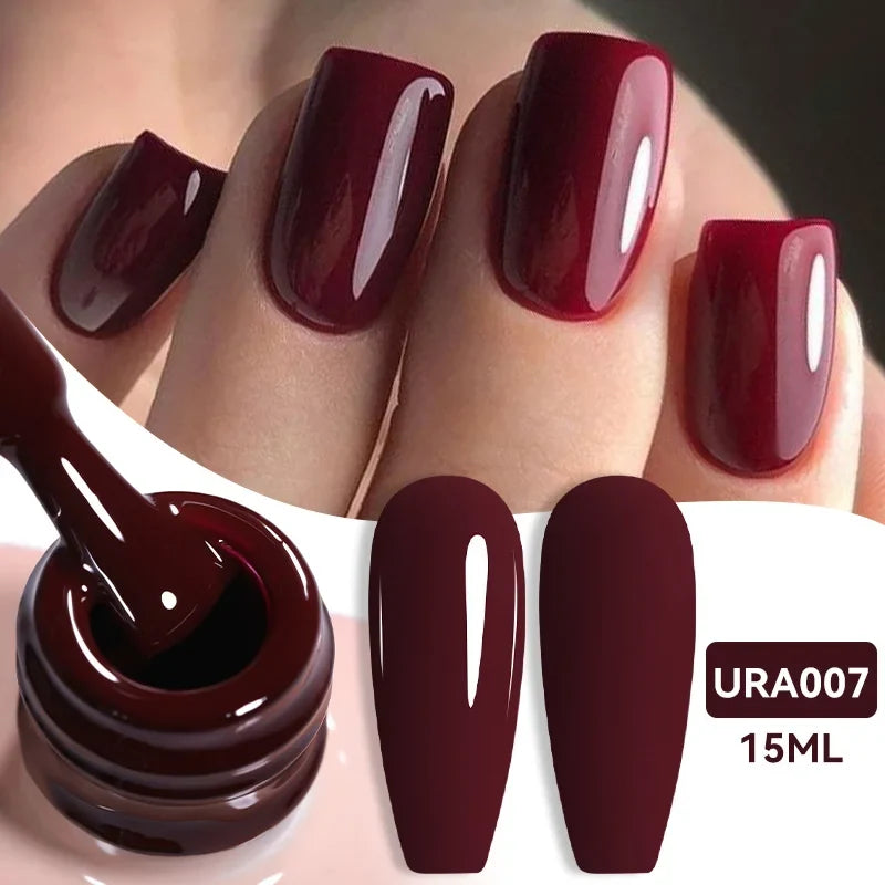 UR SUGAR 15ml Jelly Milky White Translucent Color Gel Polish Semi Permanent UV Gel Nail Art Soak Off Gel Varnish Latest Fashion Tri Light Beauty