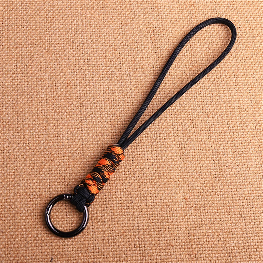 Outdoor Paracord Lanyard Survival Keychain for Men Women Handwoven Backpack Car Keyring Camping Hiking EDC Jewelry Accessories Pi-Mart