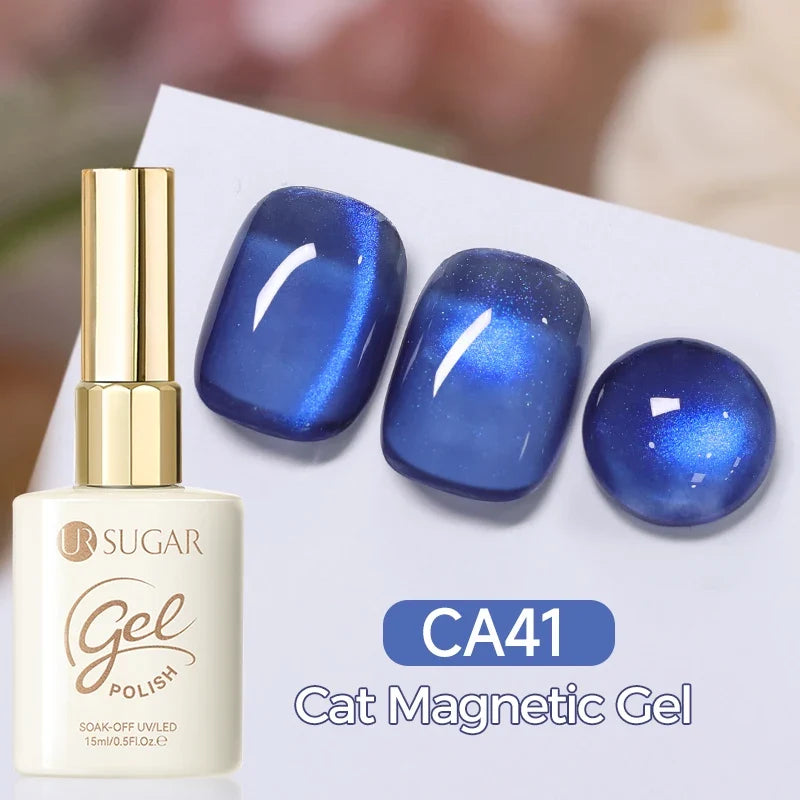 UR SUGAR 15ml Cat Magnetic Gel Nail Polish 30 Colors Semi Permanent Magnetic Gel UV/LED Soak Off Painting Vanrish Design Tri Light Beauty