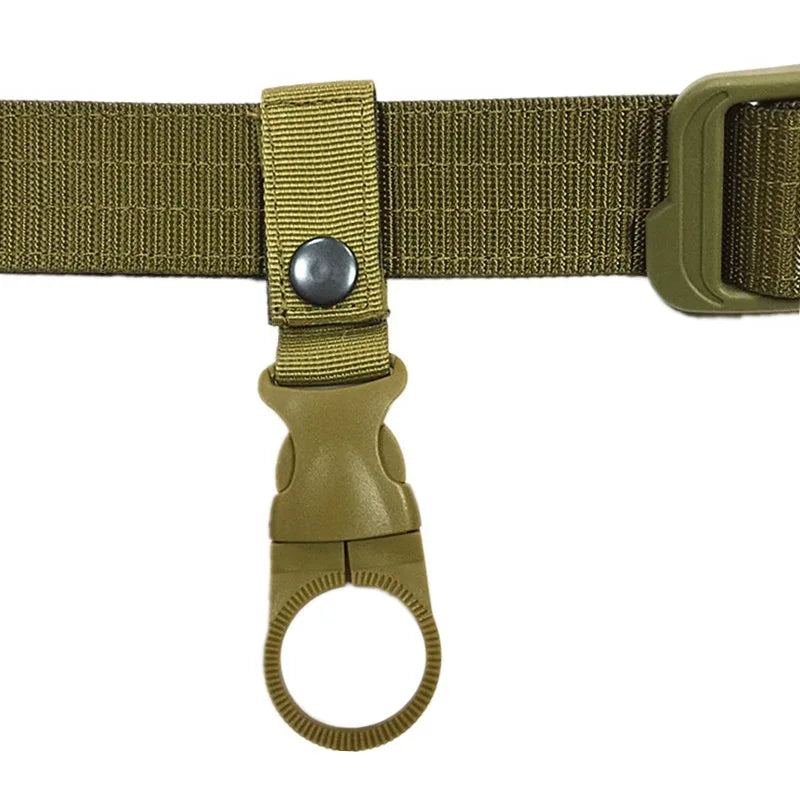Webbing Water Bottle Holder Climbing Carabiner Belt Backpack Hanger Hooks Clip Multifunction Water Bottle Nylon Buckle Hook Clip Pi-Mart