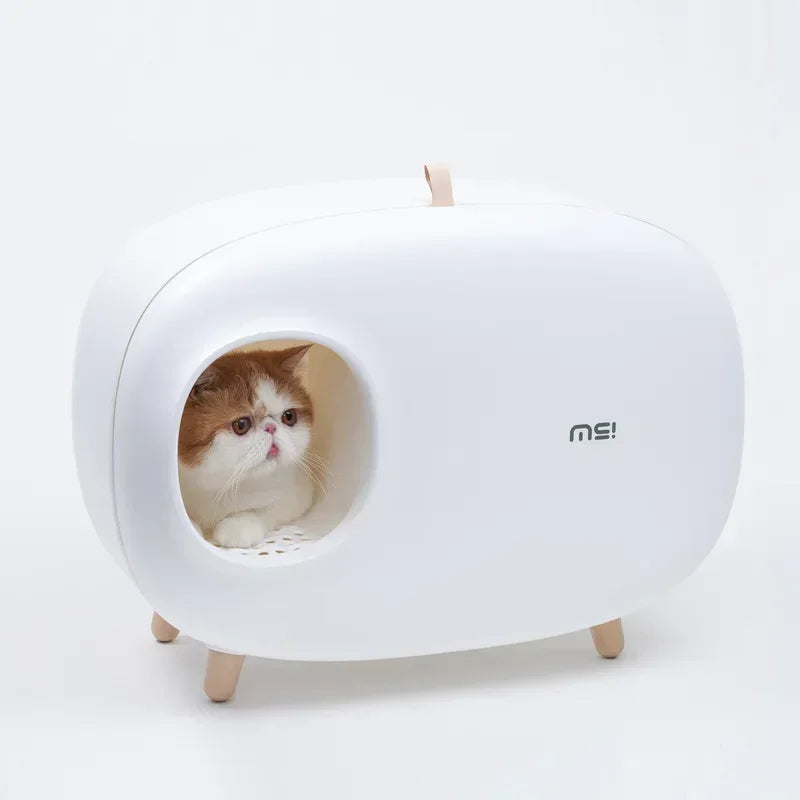 Makesure Cat Litter Box Fully Enclosed Cat Toilet Pet Supplies High-value Cat Toilet Automatic Self-cleaning Litter Box Pi-Mart