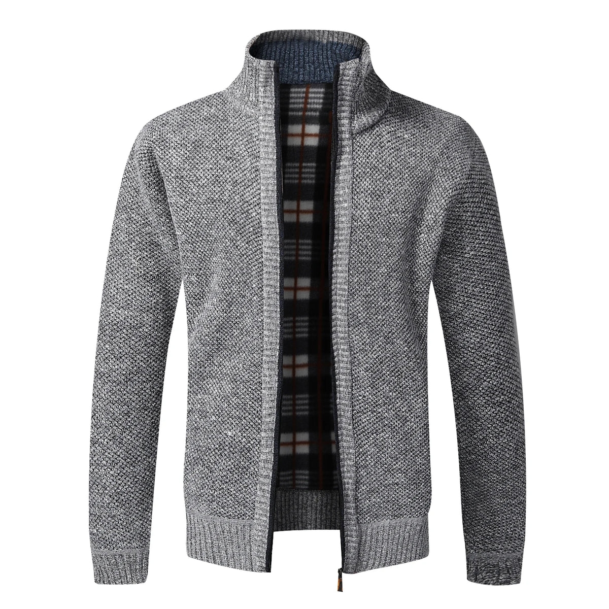 Autumn Winter Warm Cardigan Men Fleece Sweaters Full Zip Jackets Slim Fit Luxury Brand Knitted Sweater Coat American Jersey Pi-Mart