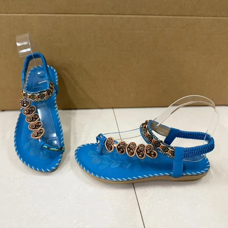 Women's Sandals Bohemian Sandals Outdoor Soft Sole Beach Sandals Platform Lightweight Women Casual Shoes Flat Plus Size Sandal LadyShow.Store