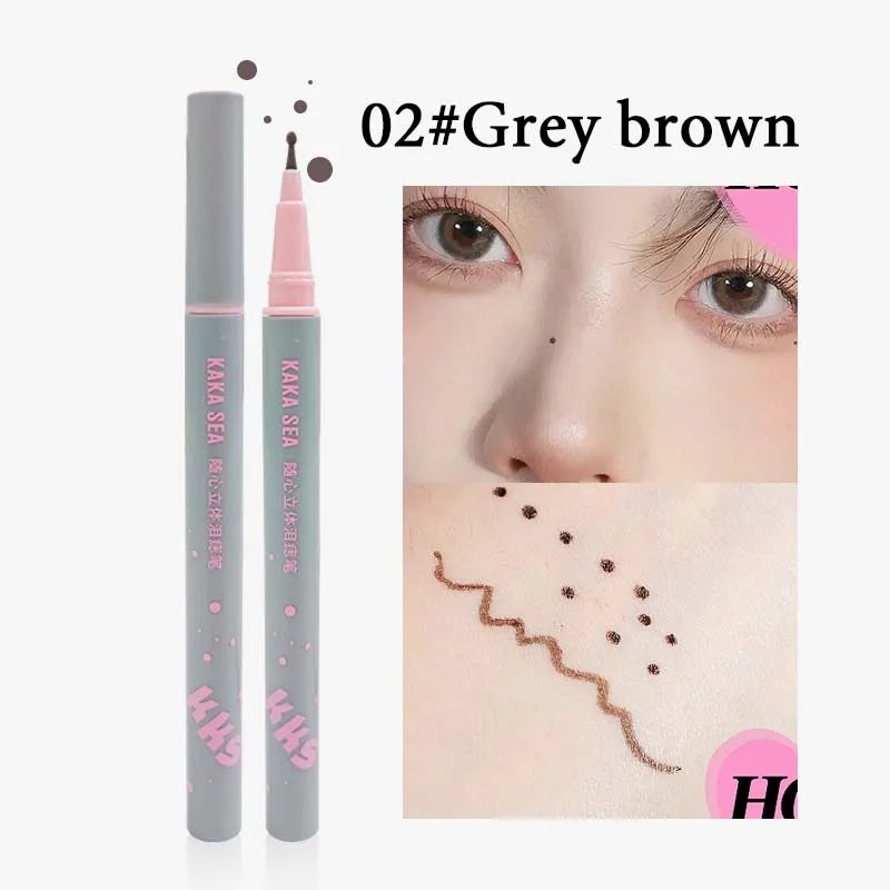 Realistic Natural Freckle Pen Fast Drying Waterproof Lifelike Round Head Freckle Spot Stamp Lasting Non-fading Dot Mole Make Up Pi-Mart