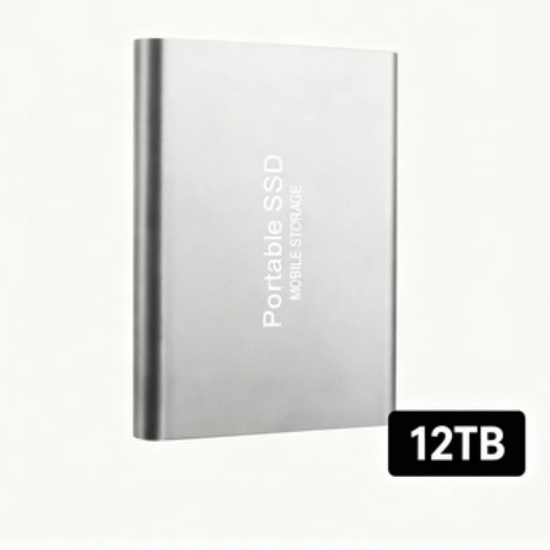 Portable External SSD, 1TB-16TB Large Capacity USB3.1 High Speed Solid State Drive, Lightweight Storage for Laptop, Desktop, Mac Pi-Mart