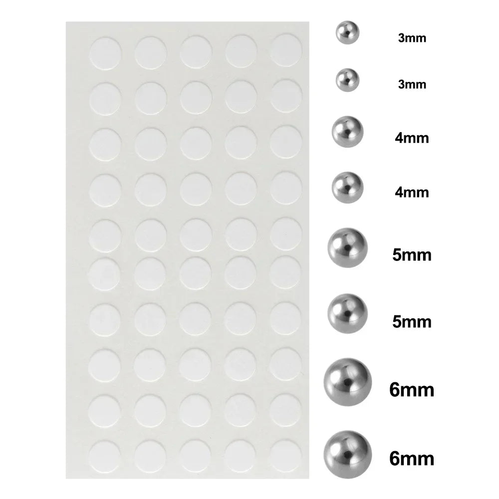 58pcs Non Piercing Lip Nails Sticker Selfadhesive Waterproof Reusable Fake Lip Nail Eyebrow Nose Ring Body Belly Button Jewelry Pi-Mart