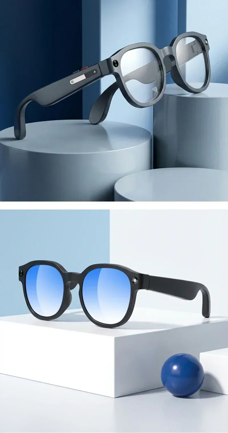 Lenovo AI Smart Glasses 8MP HD Camera 4K Shooting Image Conversation Translation Listening To Music Smart Glasses 2026 New Pi-Mart