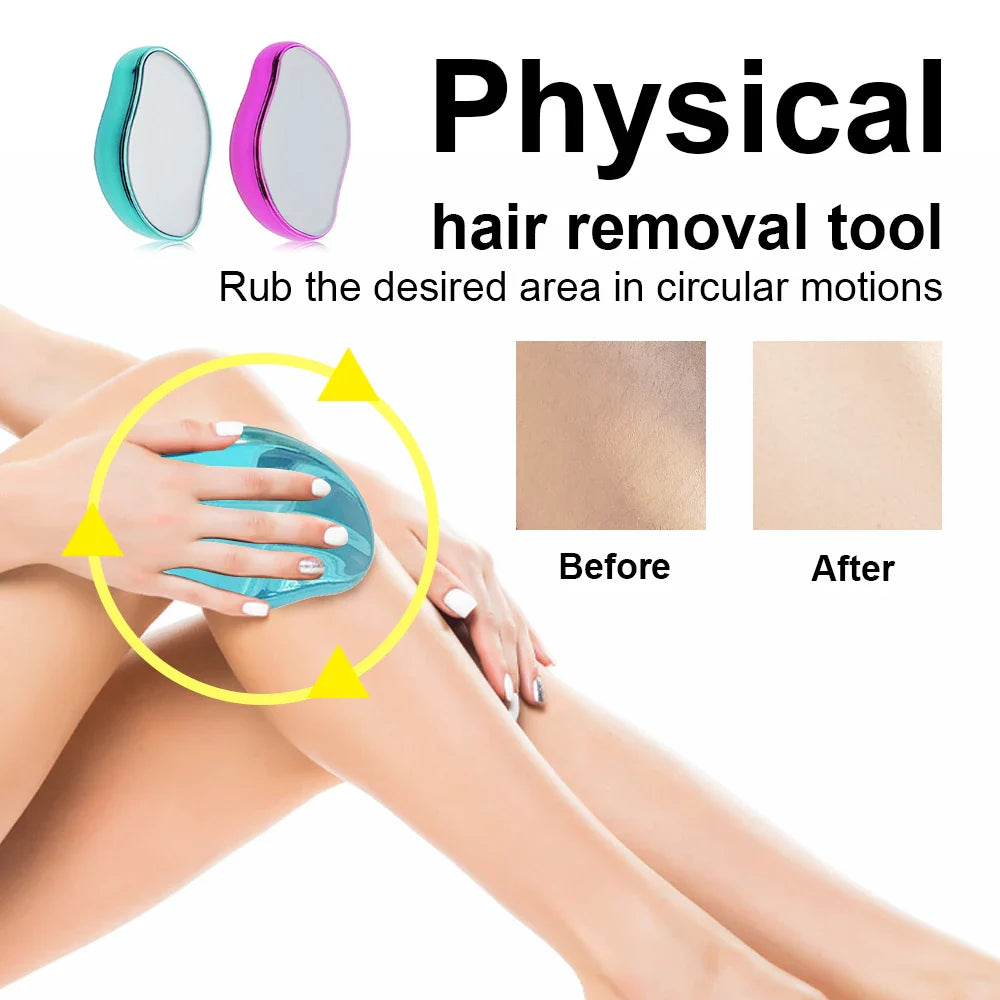 Hair Removal Physical Epilators Crystal Hair Eraser Safe Easy Cleaning Reusable Body Smooth Beauty Depilation Tools Tri Light Beauty