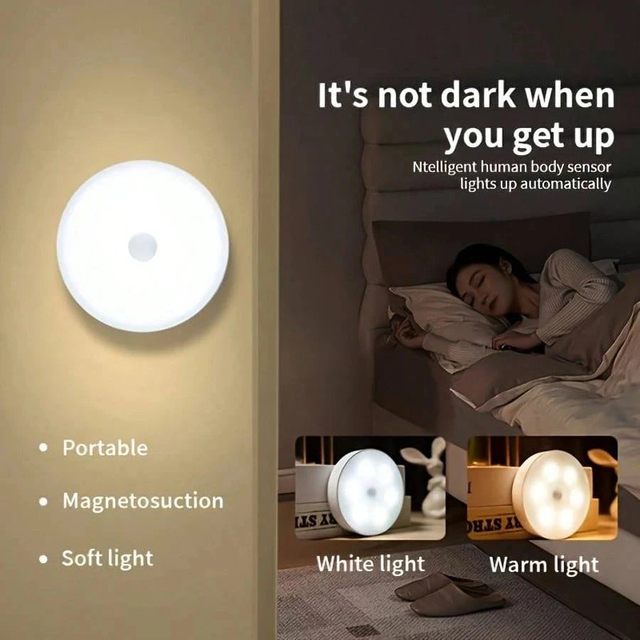 Rechargeable Motion Sensor Night Light,LED Closet Light,Cabinet Light,Wall Light for Kitchen,Bedroom,Bathroom,Hallway,Stairs Pi-Mart