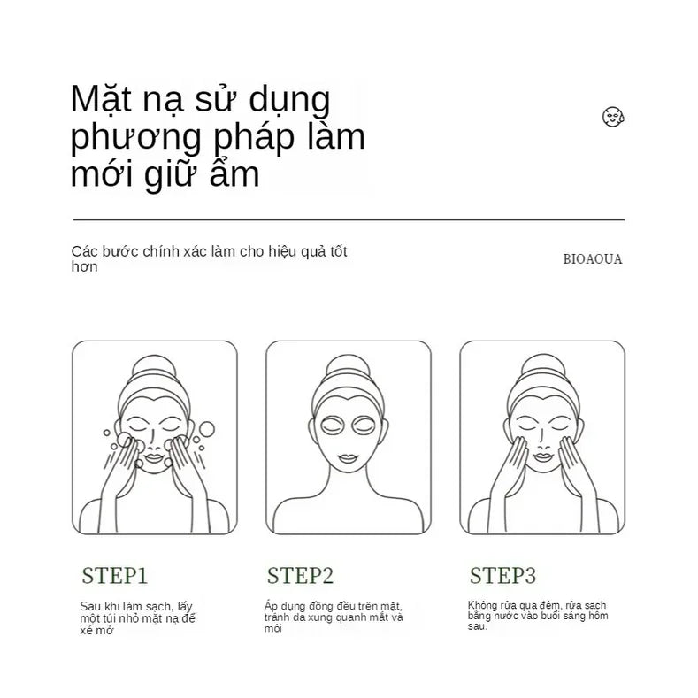 30pcs/20pcs BIOAQUA Collagen Sleeping Facial Masks Skincare Moisturizing Brightening Firming Face Mask Pi-Mart
