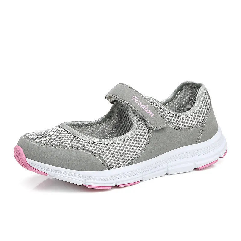 Women Shoes Breathable Vulcanized Shoes White ZapaWomen Sneakers Fashion Breathable Mesh Casual Walking Shoes Women Work Shoes Pi-Mart
