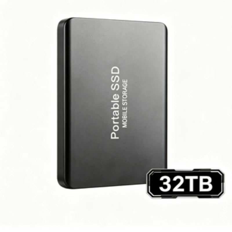 Portable External SSD, 1TB-16TB Large Capacity USB3.1 High Speed Solid State Drive, Lightweight Storage for Laptop, Desktop, Mac Pi-Mart