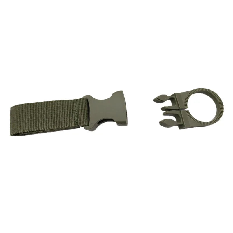 Webbing Water Bottle Holder Climbing Carabiner Belt Backpack Hanger Hooks Clip Multifunction Water Bottle Nylon Buckle Hook Clip Pi-Mart
