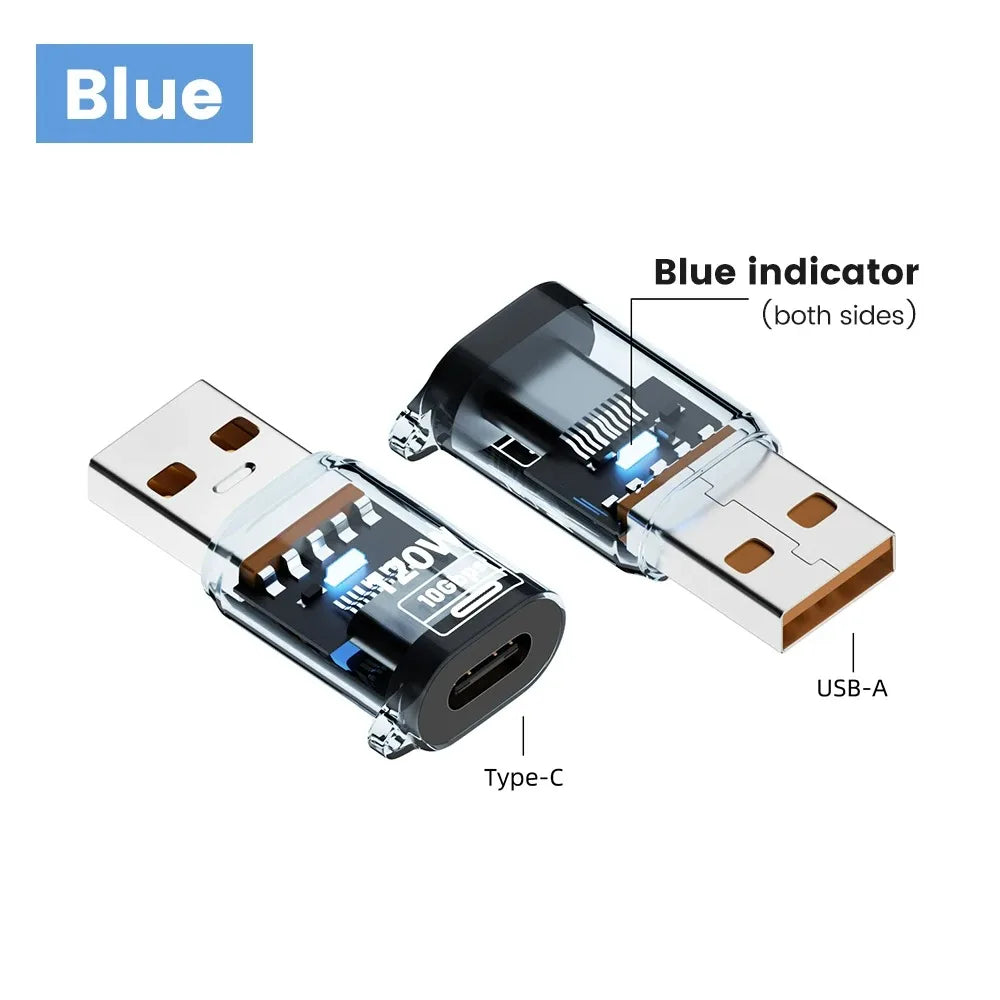 120W USB 3.2 to Type C OTG Adapter Fast Charging 10Gbps Data Audio Transfer For MacBook iPad iPhone 15 16 17 Huawei Xiaomi PC Pi-Mart