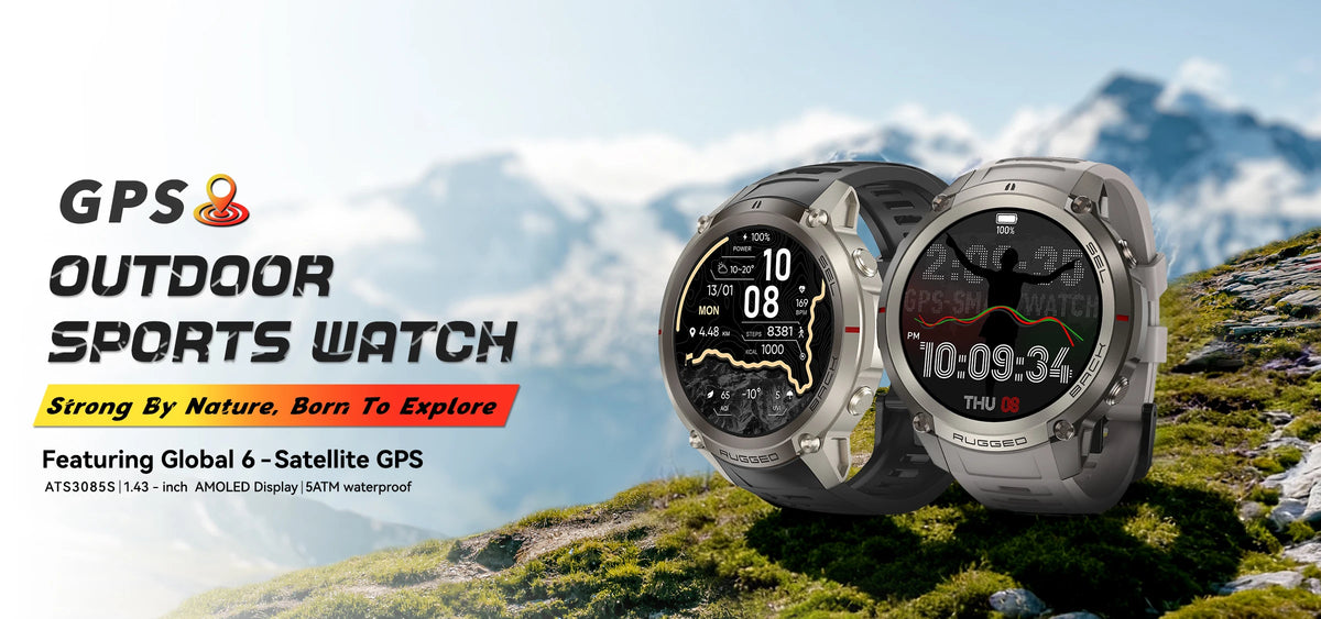2026 Military Satellite Offline Map GPS Smart Watch Men 1.43''AMOLED Bluetooth Call Compass 5ATM Waterproof 170+Sport Smartwatch Pi-Mart
