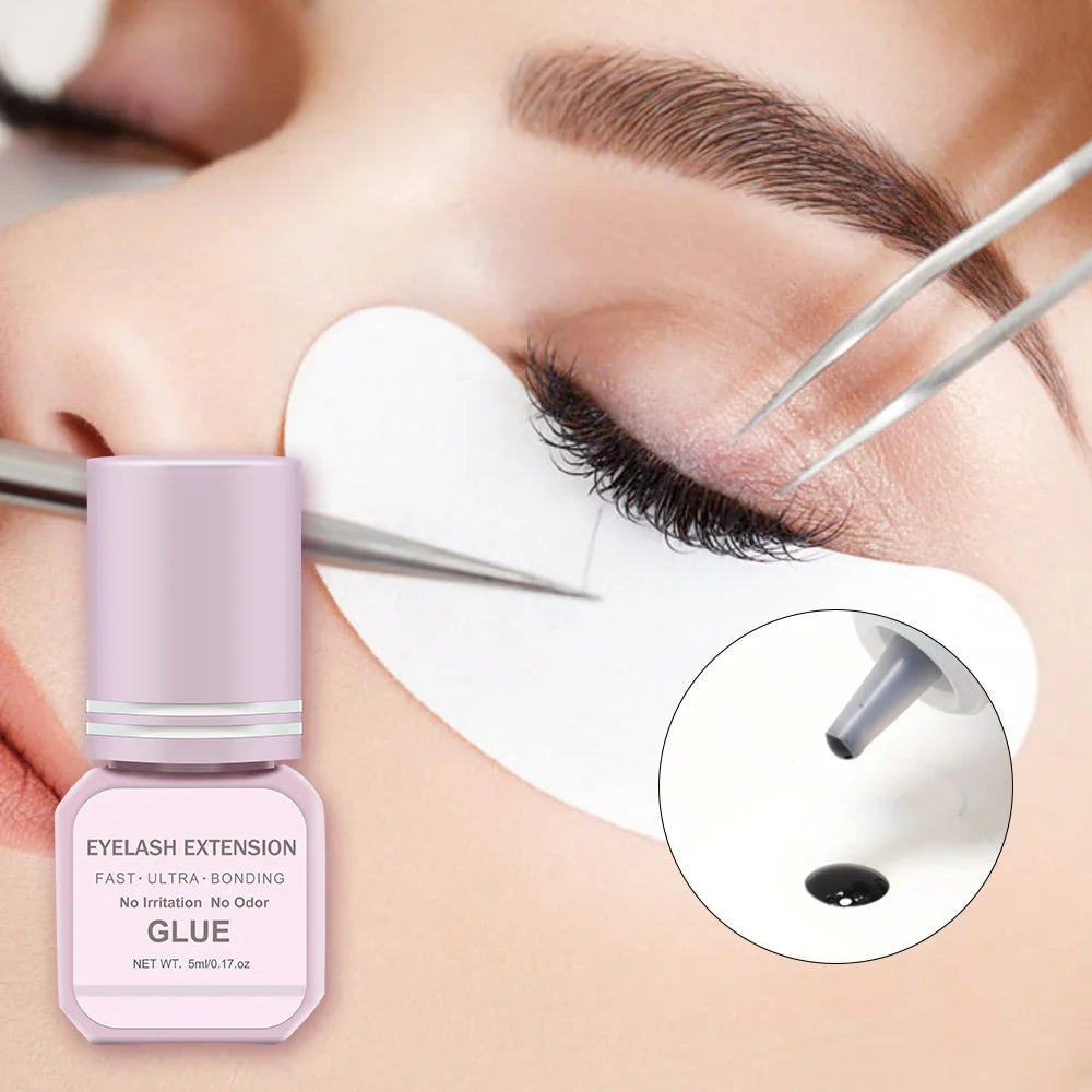 Professional DIY Waterproof Eyelash Extension Glue Quick Drying Strong Hold Long Lasting 14 Days for Home Use Low Smell eyelasah LadyShow.Store
