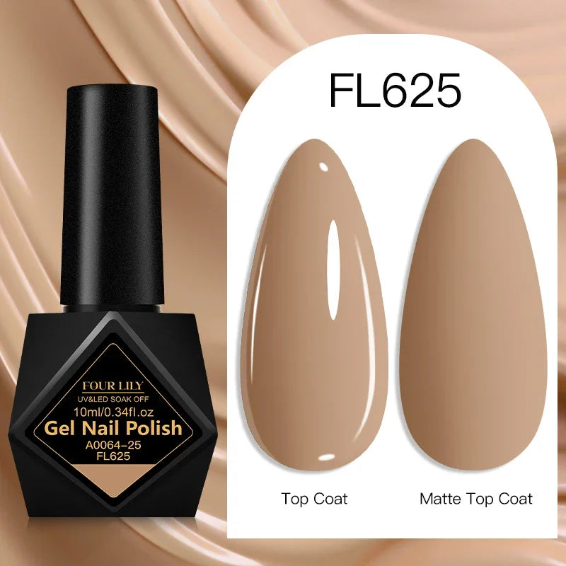10ml Gel Nail Polish 162 Colors Nail Supplies Vernis Semi Permanent Nail Art Manicure Soak Off LED UV Gel Nail Varnishes Summer Tri Light Beauty
