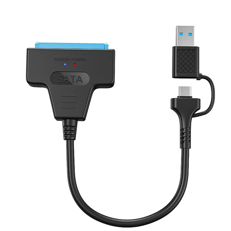New USB 3.0 3.1 SATA to USB Cable USB 3.0 to SATA III Hard Disk Adapter Compatible With 2.5-inch Hard Drives SSD UASP Support Pi-Mart