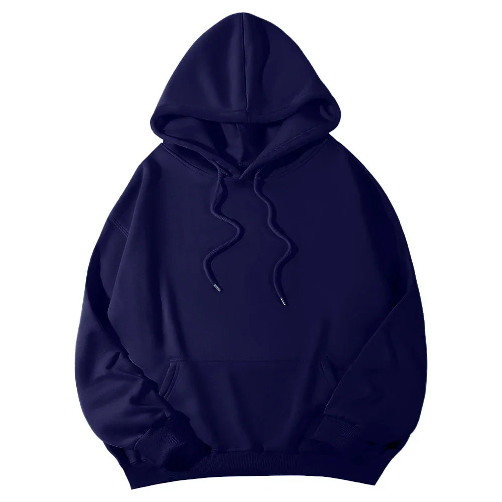 Women's Hoodies Pullover Spring Autumn Casual Hoodie 2026 Sweatshirts Solid Color Hoodies Oversize Black Sweatshirt Women Top LadyShow.Store