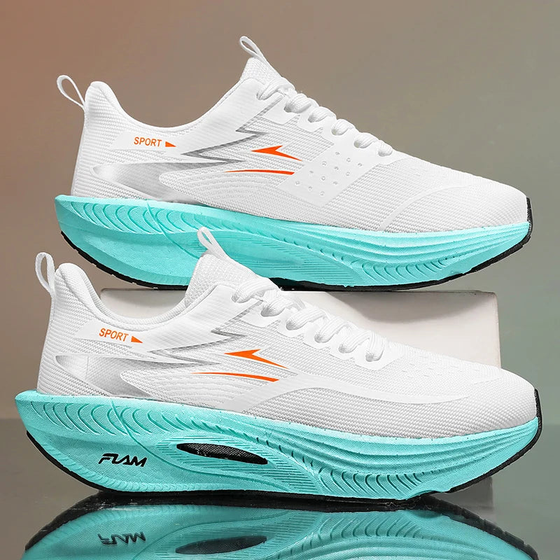 Marathon Sneakers Men Running Shoes Anti-slip Comfortable Racing Carbon Board Training Mesh Tennis Shoes Casual for Women 2026 Pi-Mart