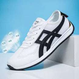 New 2026 Men's Casual Comfortable Breathable Sports Shoes Lightweight Anti-slip Wear-resistant Canvas Low-top round Toe Slip-On Pi-Mart