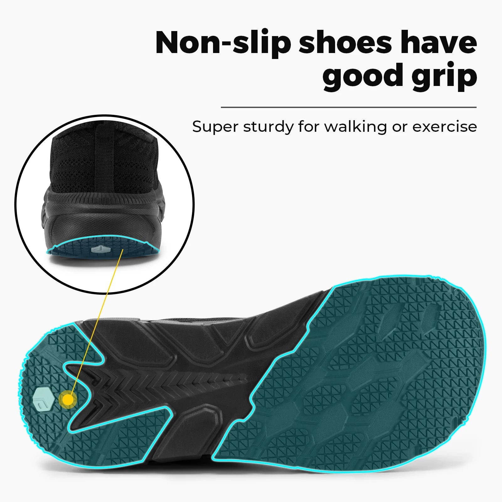 FitVille Wide Toe Box Shoes for Men Cushioned Well Extra Wide Width Shoes Non Slip Wide Lightweight Breathable Running Shoes Pi-Mart