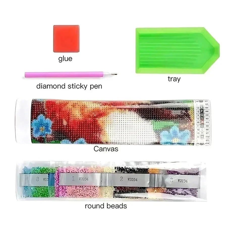 Neon Scream Ghost Face Killer with Knife 5D Full Drill Diamond Painting Kit DIY Embroidery Mosaic Horror Home Wall Decor Pi-Mart