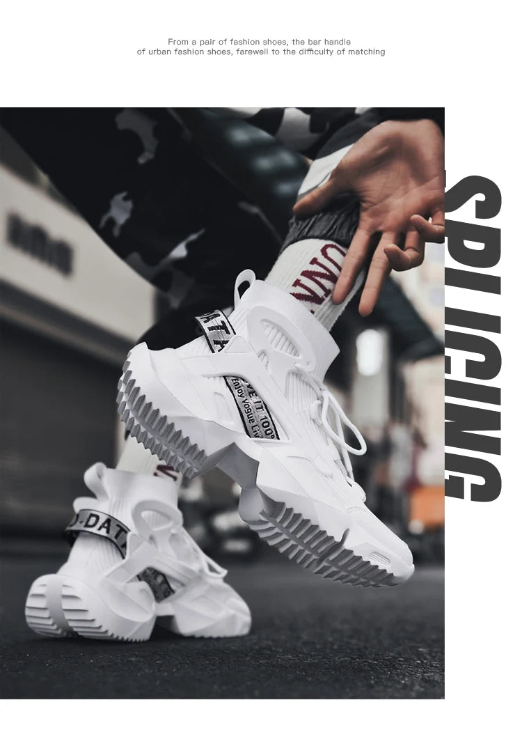 Men's Casual Sneakers Breathable Luxury Trainer Race Shoes Fashion Loafers Running Shoes for Male Pi-Mart