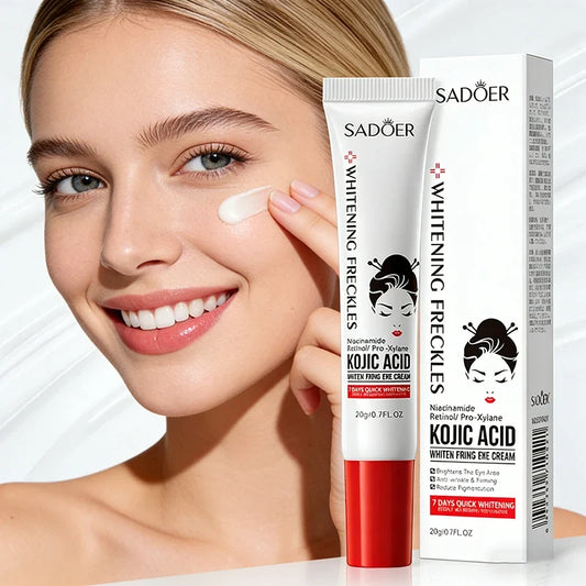 SADOER Kojic Acid Retinol Eye Cream Anti Dark Circles Remove Eye Bags Moisturizing Firming Beauty Eyes Skin Care Products Tri Light Beauty