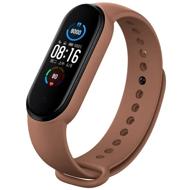 Watch Strap For Xiaomi Mi Band 7 6 5 4 3 Wristband Silicone Bracelet Wrist Straps MiBand 3/4 band5 band6 Smartwatch Accessories LadyShow.Store