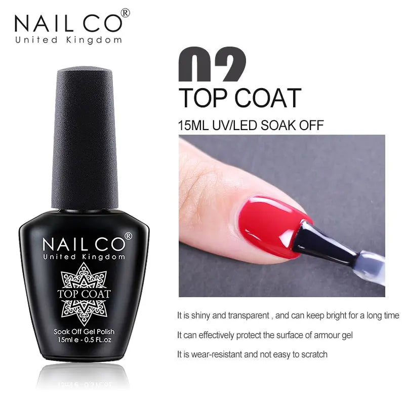 NAILCO 15ml Brown Nails Art Red Color Gel Nail Polish Semi-permanent UV Gel Polish Coffee Manicure Chocolate Hybrid Nail Varnish Tri Light Beauty