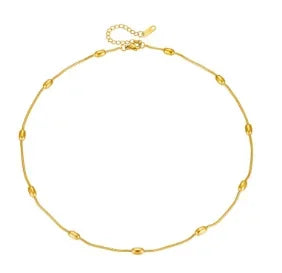 Stainless Steel Creative Steel Ball Chain Necklace Pi-Mart